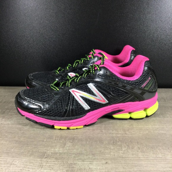 New Balance 780v3 Women's Size 9 Black Pink Yellow Running Shoes W780P3 - Picture 3 of 8